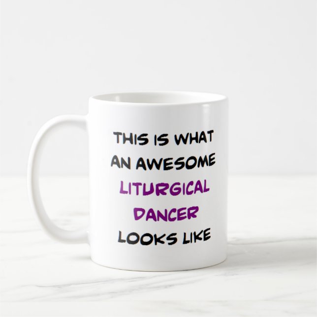 liturgische Tänzerin, phantastisch Kaffeetasse (Links)