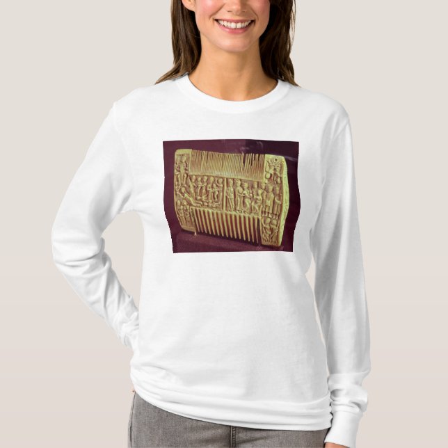 Liturgischer Kamm, Schule von St Albans, c.1120 T-Shirt (Vorderseite)