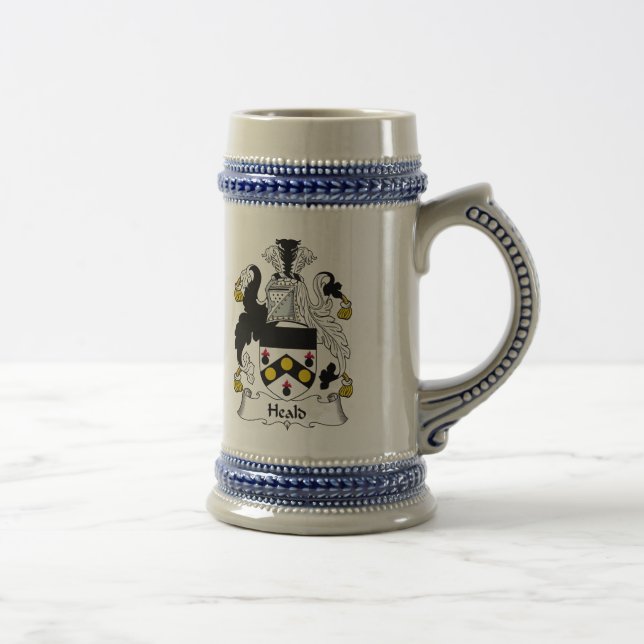 Litze-Familienwappen Bierglas (Rechts)