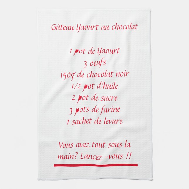 Litzen Rezept Geschirrtuch (Vertikal)