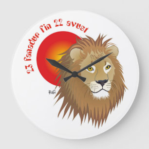 Liun 23 fanadur fin 22 avust große wanduhr