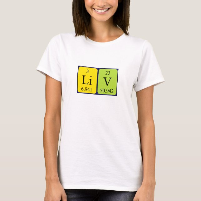 Liv Periodenname Shirt (Vorderseite)