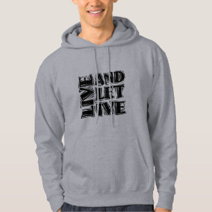 Live-12-Step-Erholung-Slogan-Angebot Gelassen Hoodie
