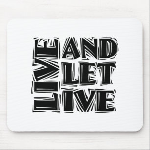 Live-12-Step-Erholung-Slogan-Angebot Gelassen Mousepad