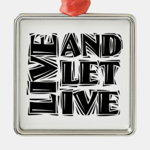 Live-12-Step-Erholung-Slogan-Angebot Gelassen Ornament Aus Metall