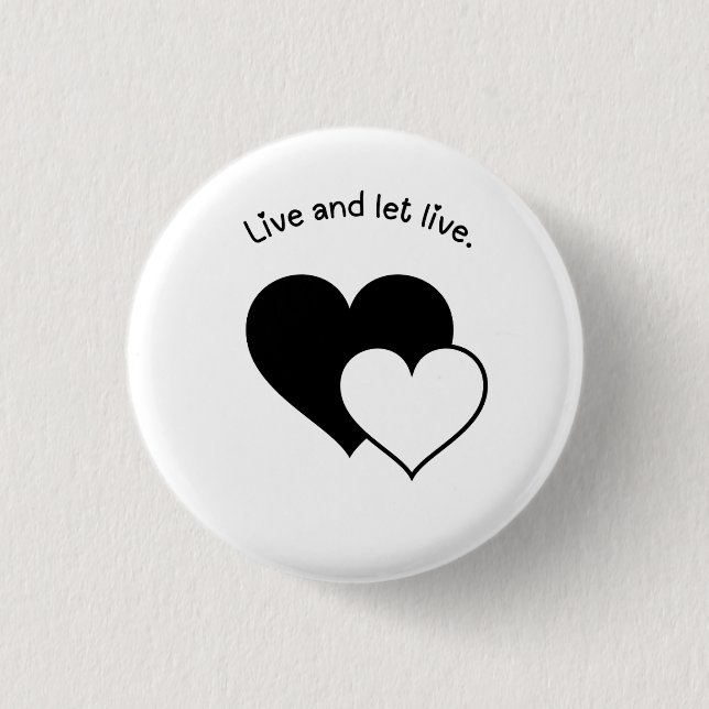 Live-Abzeichen mit Live Button und Lass (Vorderseite)