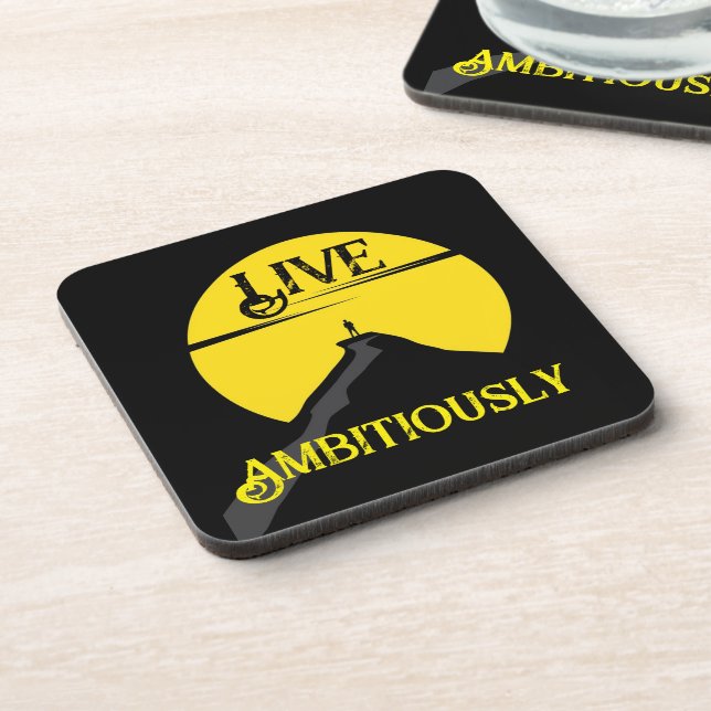 Live Ambient Beverage Coaster Getränkeuntersetzer (Linke Seite)