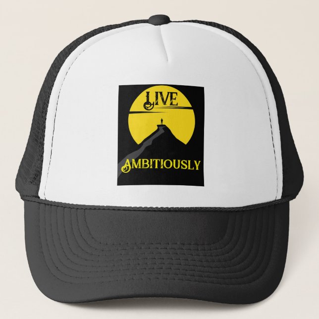 Live Ambitionierter Trucker-Hut Truckerkappe (Vorderseite)