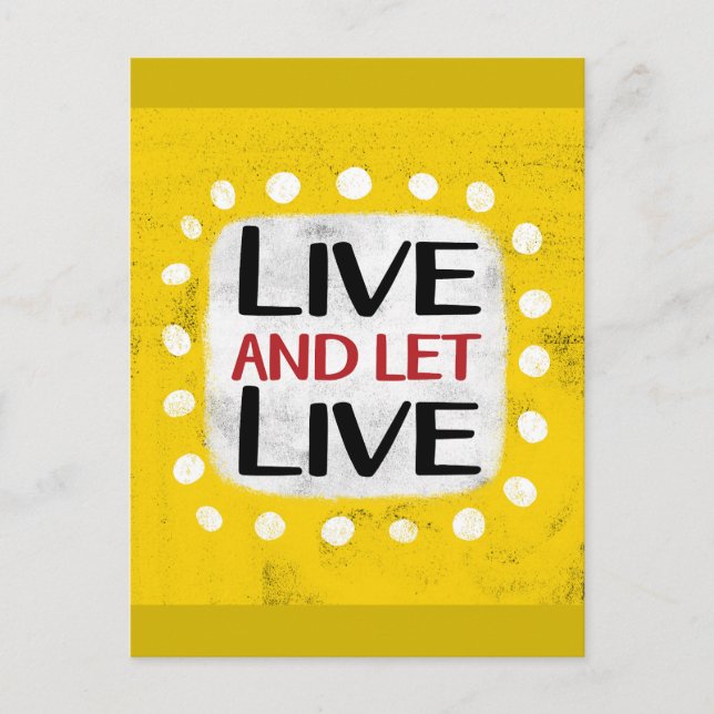 Live and Lass Live Postcard Postkarte (Vorderseite)