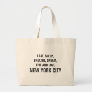 Live and Liebe New York City Tote Bag Jumbo Stoffbeutel