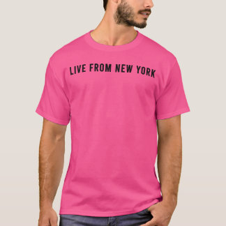 Live aus New York Lustiges gelbes Design Sexy T-Shirt