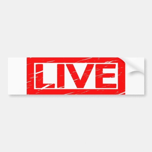 Live-Briefmarke Autoaufkleber (Vorne)