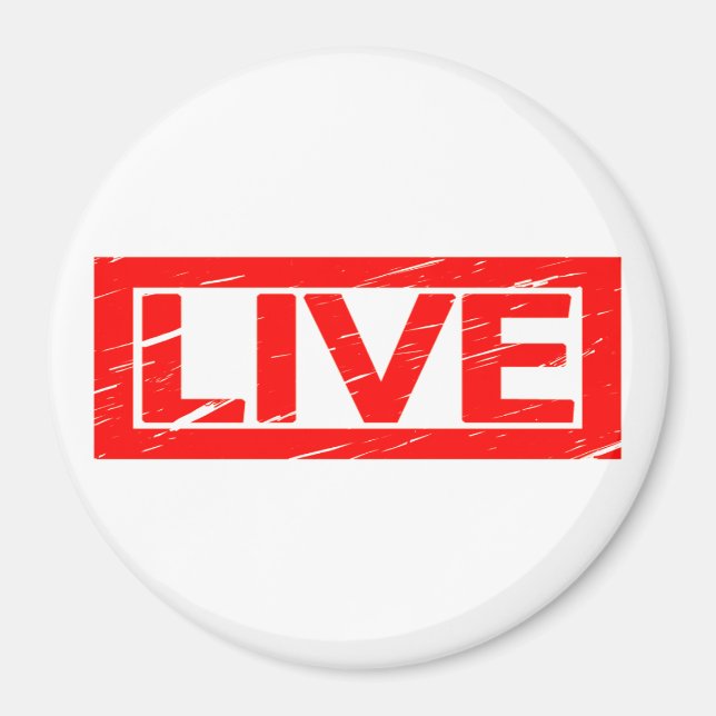 Live-Briefmarke Magnet (Vorne)