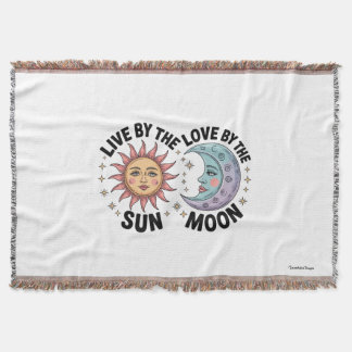 Live by the Sun Love by the Moon Retro Tote Bag Decke