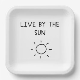 Live By the Sun Pappteller