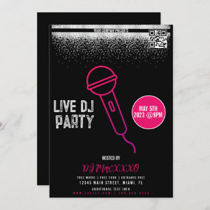 Live DJ Night Event Party Bar Club Flyer Einladung
