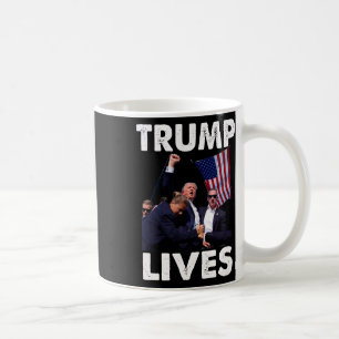 Live Donald Trump Tasse Shot - Nie übergeben