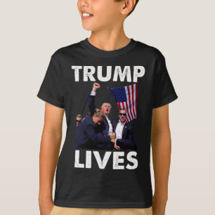 Live Donald Trump Tasse Shot - Nie übergeben T-Shirt