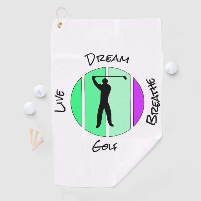 Live, dream, breathe golf golfhandtuch (Insitu)