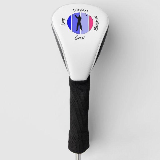 Live, dream, breathe golf headcover (Vorderseite)