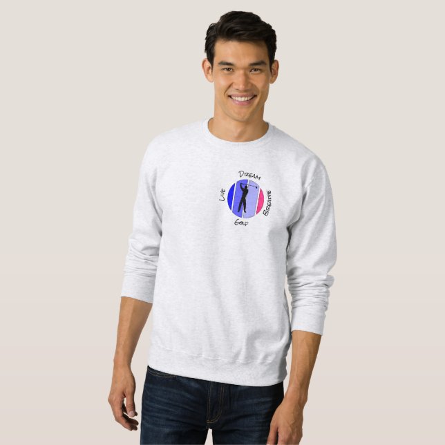 Live, dream, breathe golf sweatshirt (Vorne ganz)