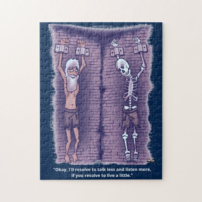 Live ein kleines dunkles blaues Puzzle (Vertikal)