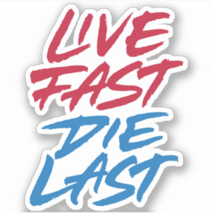 Live-Fast die Aufkleber