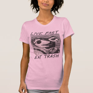 Live Fast essen Trash T-Shirt