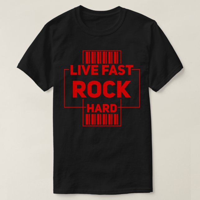 Live Fast Rock Hard T-Shirt (Design vorne)