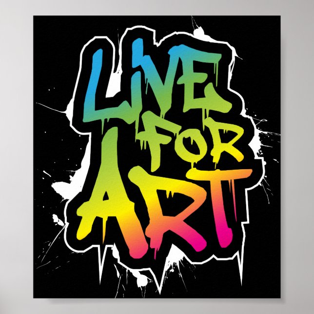 Live for Art Poster (Vorne)