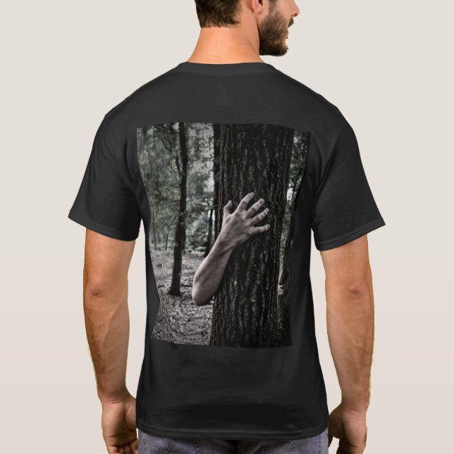 Live Free Hug a Tree Zombie Goth T-Shirt (Rückseite)