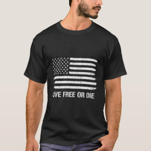 Live-Free oder Die 2nd Amendment American Flag T-Shirt