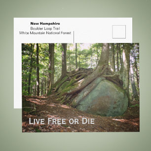 Live Free or Die New Hampshire Foto Postkarte