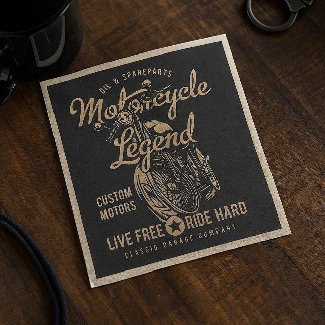 Live Free Ride Hard Serviette (Von Creator hochgeladen)