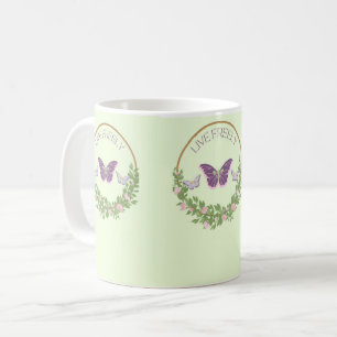 Live Freely Butterfly Blumengestalterischen Cup Kaffeetasse