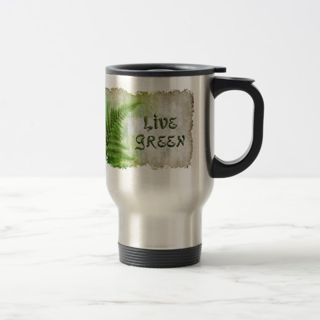 LIVE GREEN Öko Enviro Travel Mug zum Earth Day Reisebecher (Rechts)