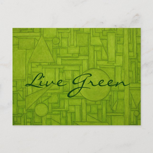 Live Green Postcard! Postkarte (Vorderseite)