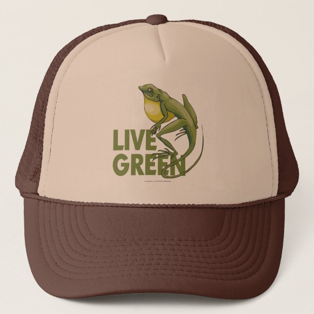 Live Green Truckerkappe (Vorderseite)