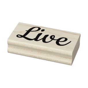 Live Gummistempel