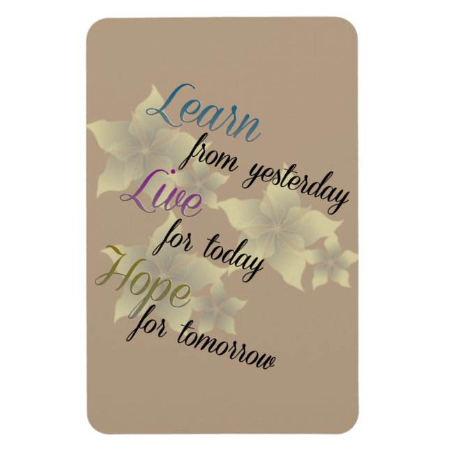 Live Hope lernen Magnet (Vertikal)