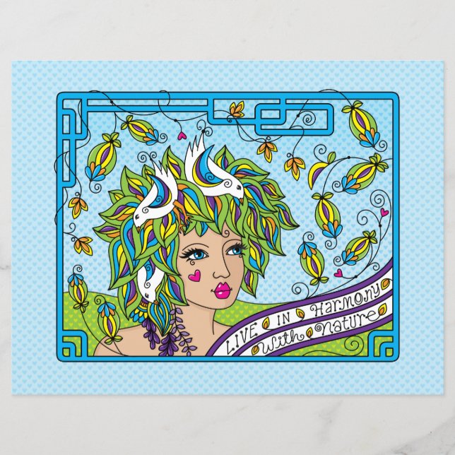 Live in Harmony_Flat Paper Sheet 11"x8.5" (Vorderseite)