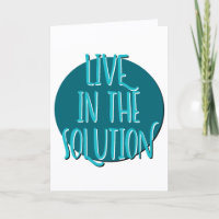 Live in Solution Erholung Slogan Jubiläum