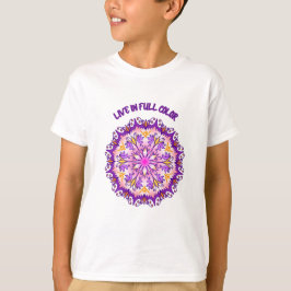 Live in Vollfarben Mandala Children's T-Shirt