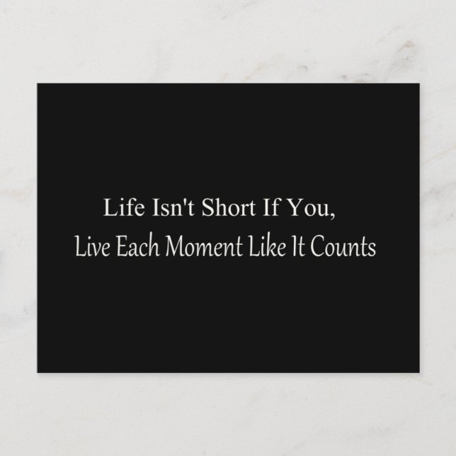 Live Inspiration Postkarte (Vorderseite)