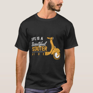 Live ist ein schöner Scooter-Ride T-Shirt