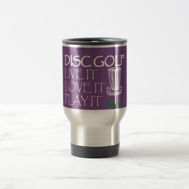 Live it Liebe it Disc Golf Kaffee Tasse (Mittel)