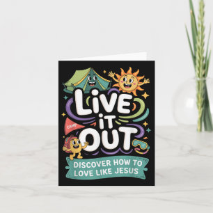 Live It Out Liebe wie Jesus Vbs 2025 Christlich Ca Karte