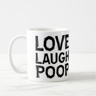 Live-Lachen Kacke Funny Mug oder Travel Mug Quotes Tasse