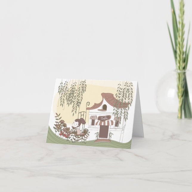 Live-Lachen Liebe #1 Grußkarte Karte (Vorderseite)