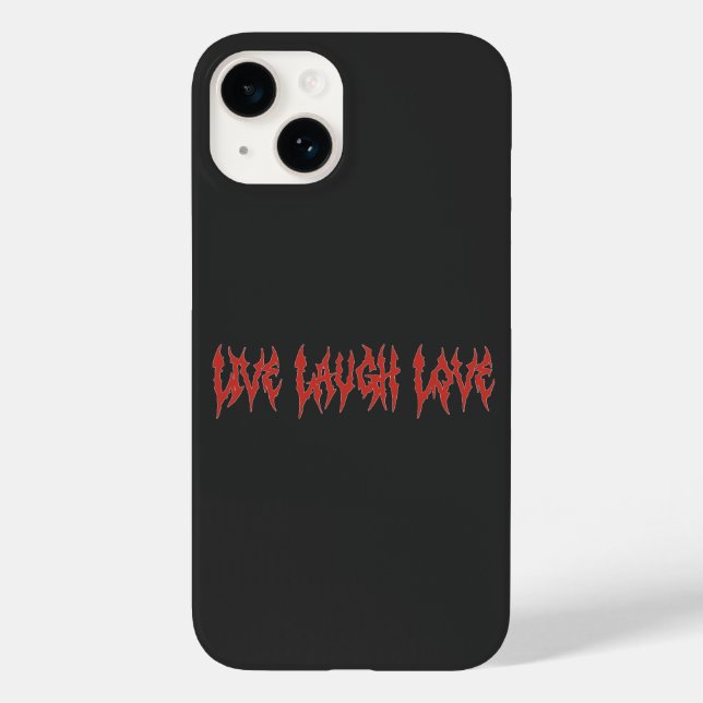 Live-Lachen-Liebe Case-Mate iPhone Hülle (Rückseite)